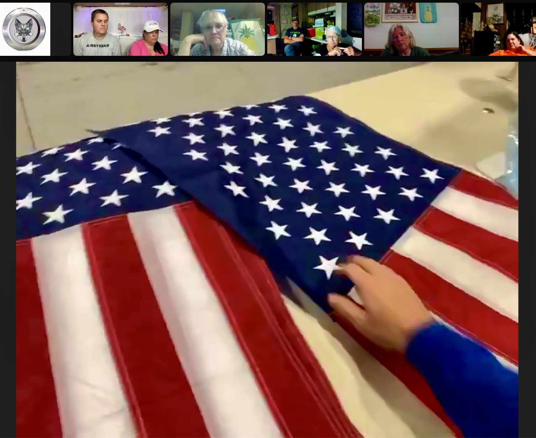 Online Zoom tour of Allegiance Flag Company - flags made in USA