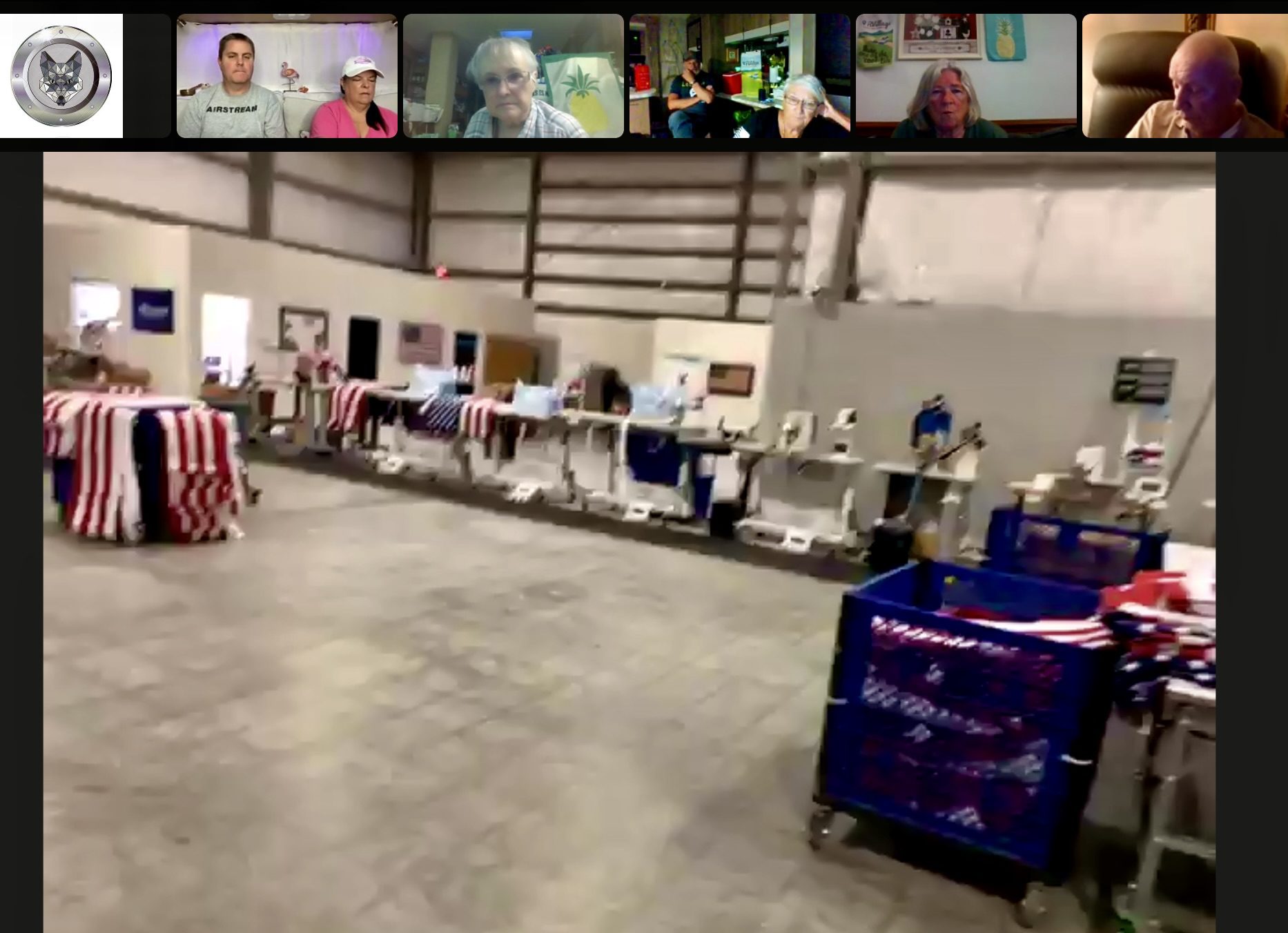 Online Zoom tour of Allegiance Flag Company - flags made in USA